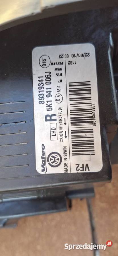 Lampy przednie leweprawe Golf 6gti Wersja EU Brodnica