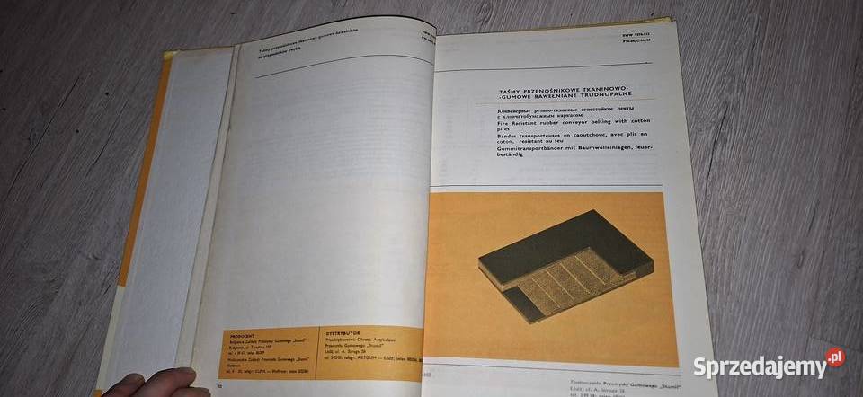 Taśmy przenośnikowe i pasy pędne Katalog STOMIL Antykwariat Łęczyca