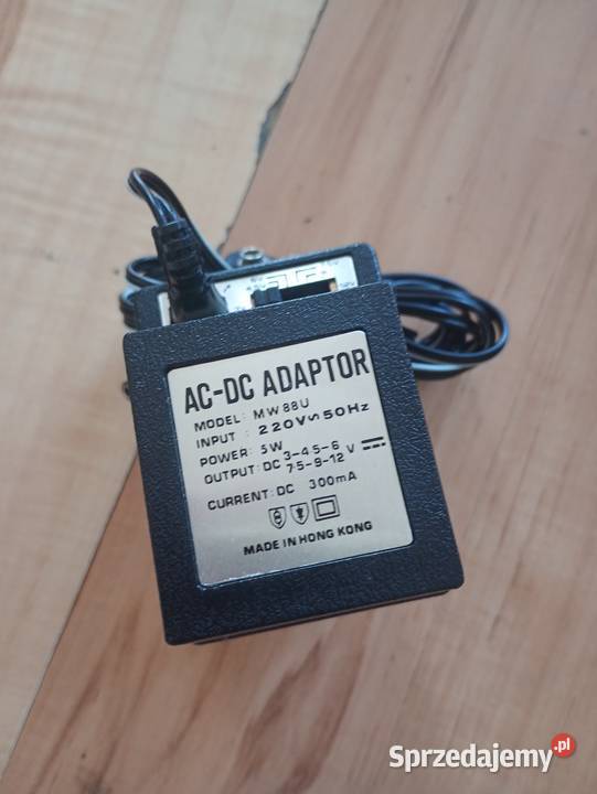 adapter zasilacz ładowarka ACDC 3 45 6 75 9 12V