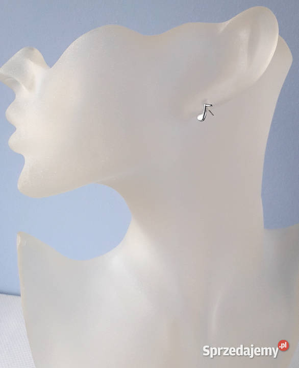 Kolczyki NUTKI posrebrzane wkręty nowe Łódź sprzedam