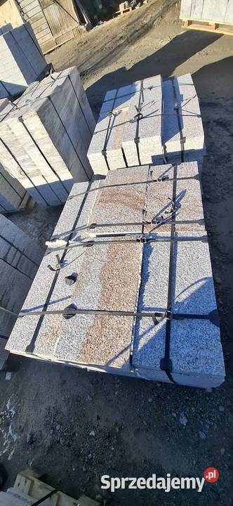 Płyty granitowe 600x300x60 mm granit strzegomski Wrocław sprzedam