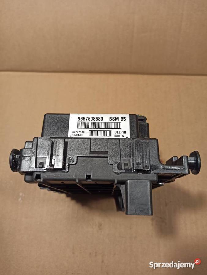MODUŁ BSM SKRZYNKA 9657608580 PEUGEOT 206 307 Układ elektryczny Bolesławiec