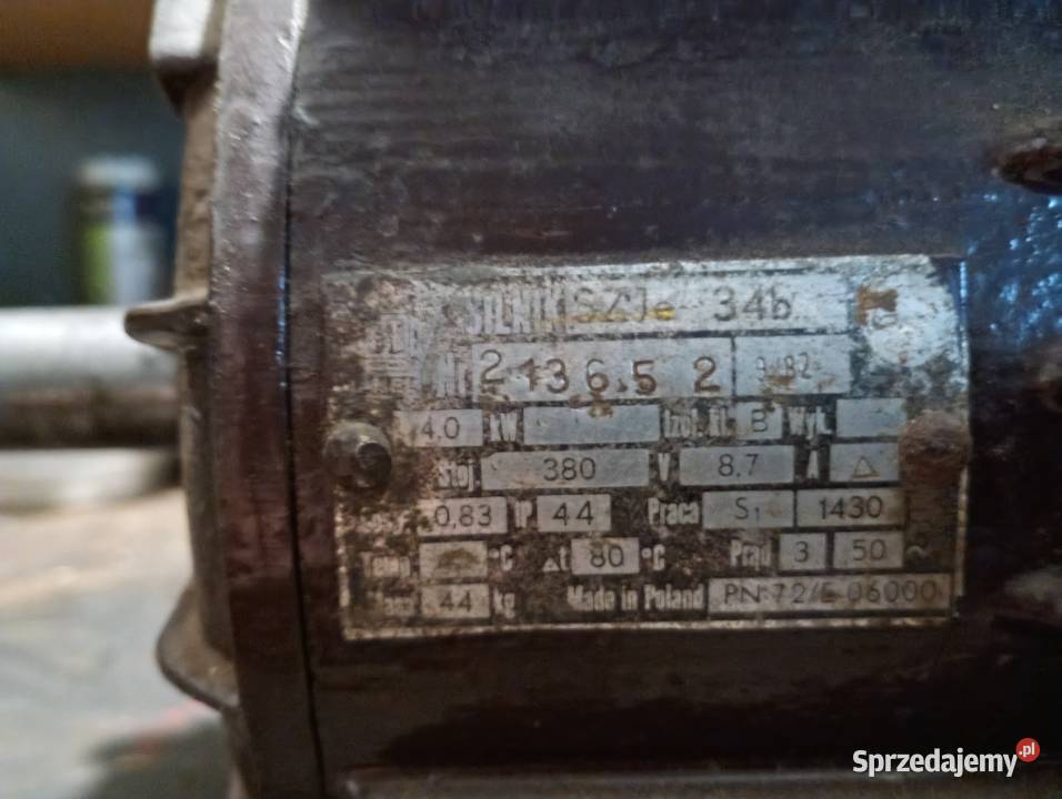 Silnik elektryczny 4kw 1430 obr Białobrzegi sprzedam