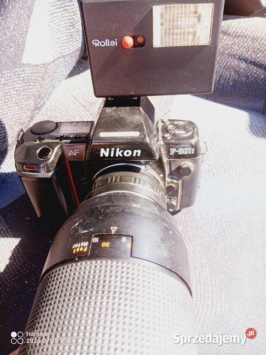 Piękny Aparat Nikon AF F801 S stan idealny dolnośląskie Twardogóra