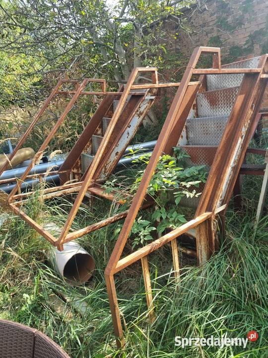 Schody metalowe zewnętrzne 2x210 świętokrzyskie Kielce
