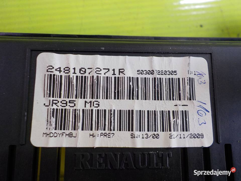 RENAULT SCENIC III 10r wyswietlacz 248107271R mazowieckie Suków