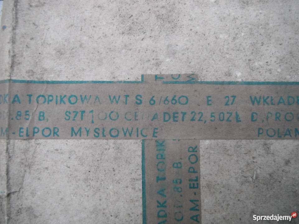 Wkładka topikowa bezpiecznik Elpor WTS 6660 E27 mazowieckie Chlewiska