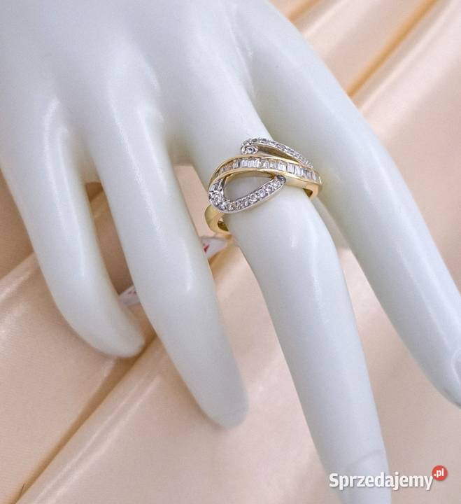 Pierścionek r17 Złoty pr585 Glamour Z978 złote Poznań