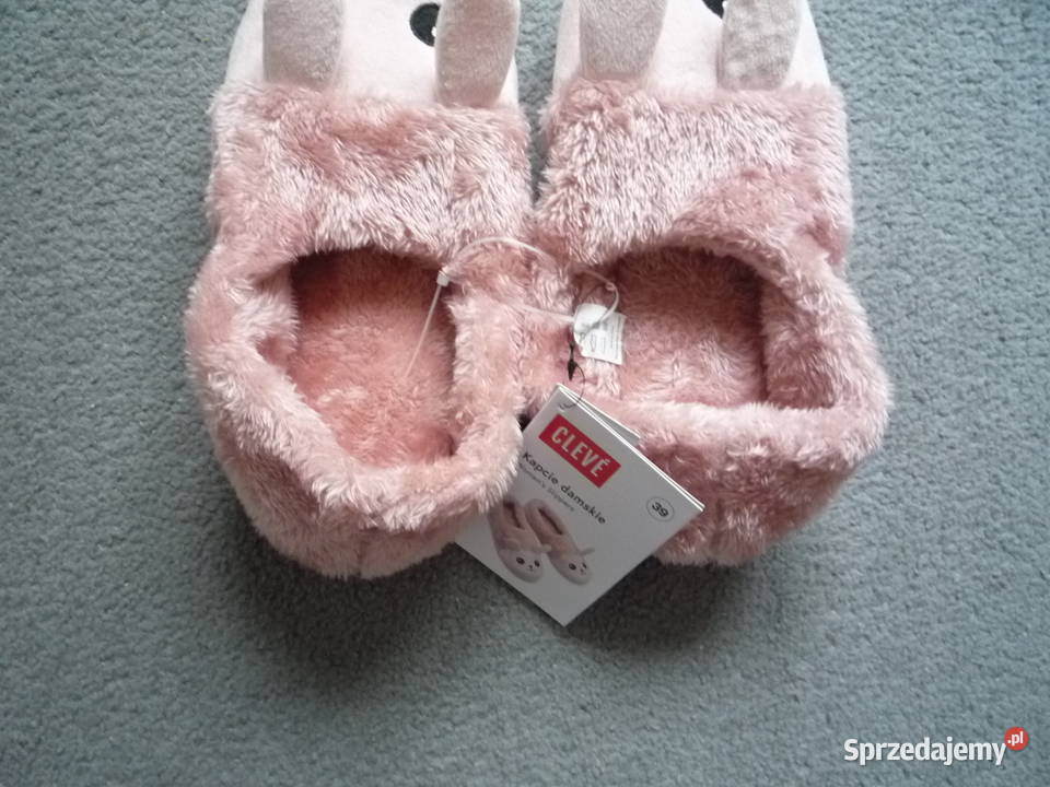 Cleve Kapcie damskie r 39 Różowe Ciepłe Lekkie Szczecin sprzedam