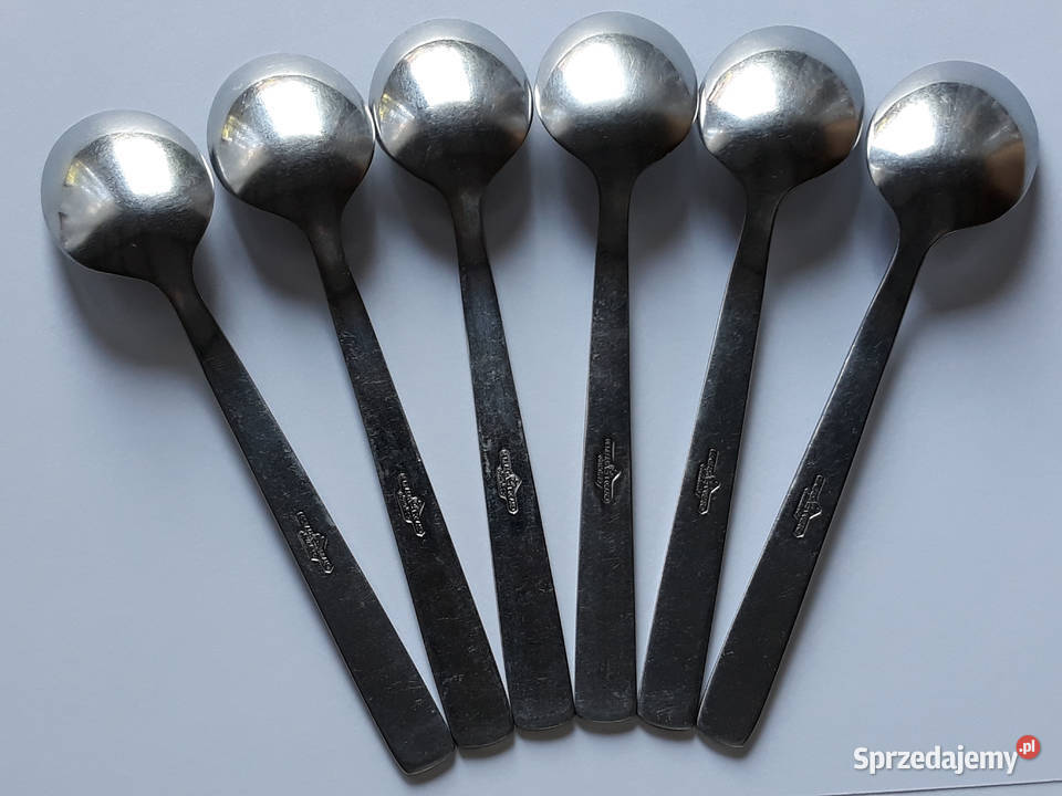 Łyżeczki do herbaty 1 ROMBY KARO Gerlach sztućce śląskie