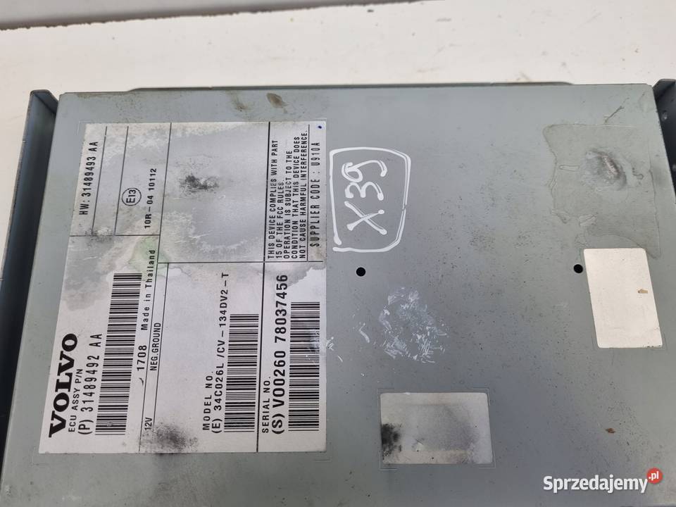 Volvo VOLVO V60 I S60 II V40 II WZMACNIACZ RADIA Chełm