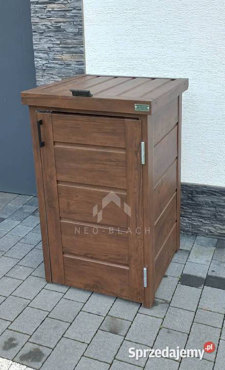 Zabudowa kosza na śmieci wiata śmietnikowa Jastrowie