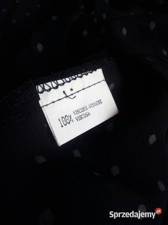 Koszula damska w szare kropki wiskoza vintage ML Groszki świętokrzyskie Ostrowiec Świętokrzyski sprzedam