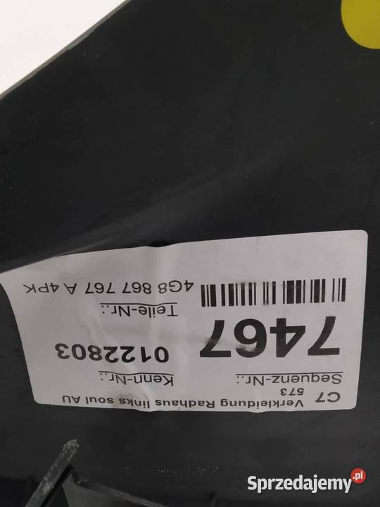 OSŁONA PROGU LEWA PRAWA KOMPLET Audi A7 I