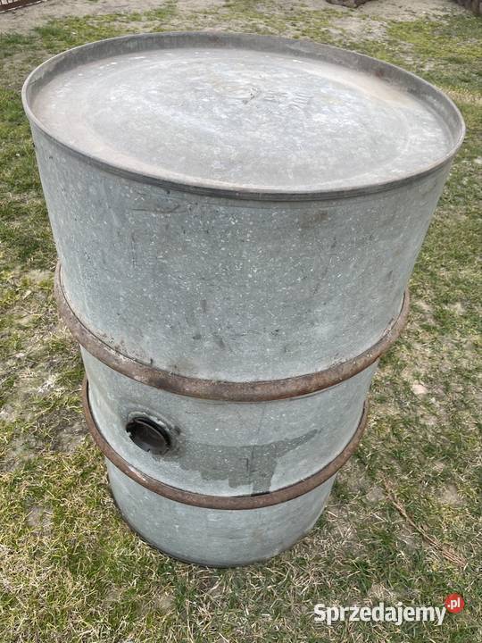 Beczka ocynk 200L 2 wielkopolskie Słupca sprzedam