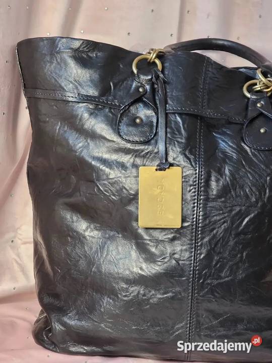 Duża Szoperka Escada XXL Vintage Skórzana 100