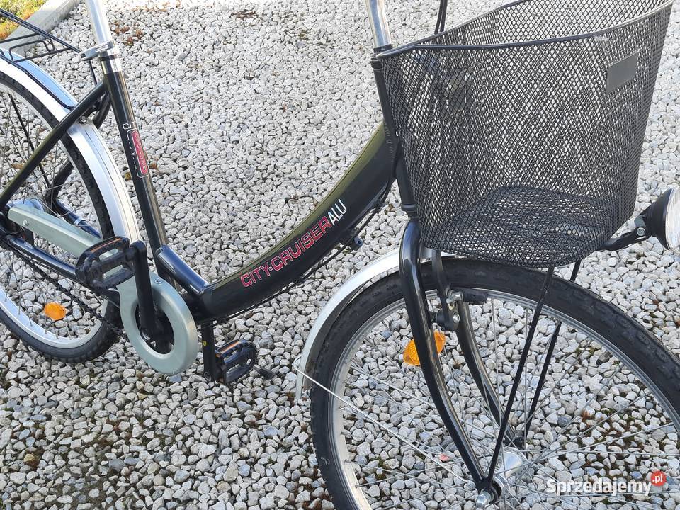 rower damka aluminiowy koła 26 z koszykiem pomorskie