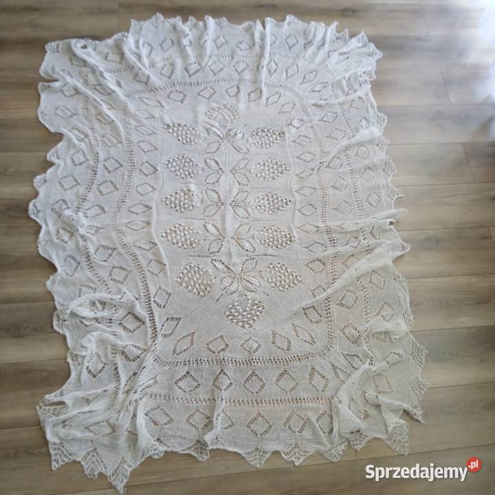 Duża serweta dziergana oszydelkiem podlaskie Grajewo sprzedam