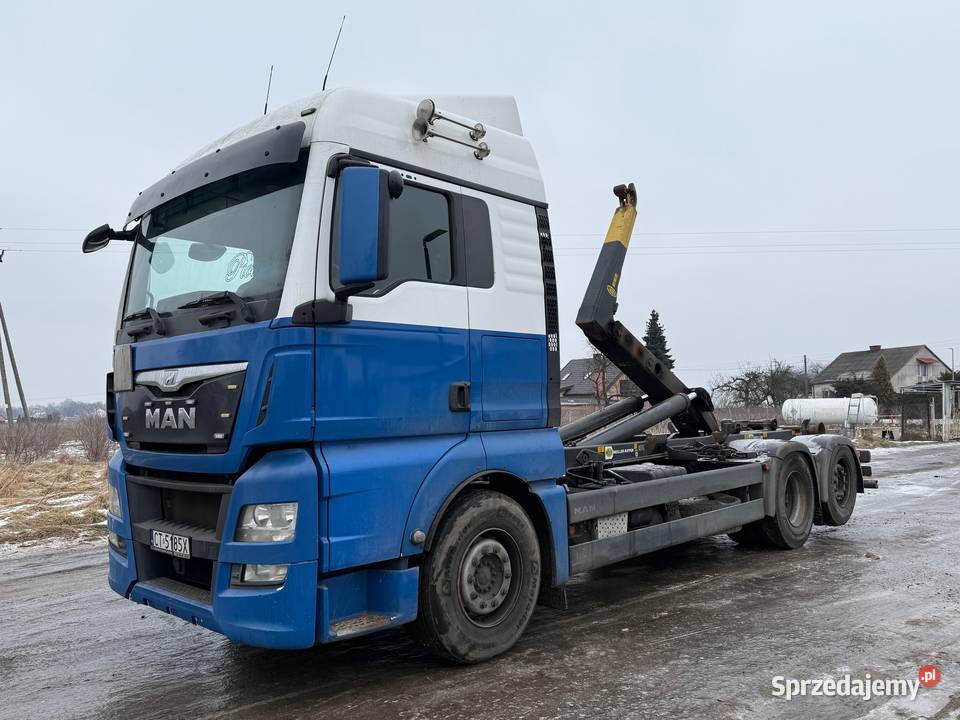 MAN TGX 480 Hakowiec Ciężarówka Kontener do Kołodziejewo