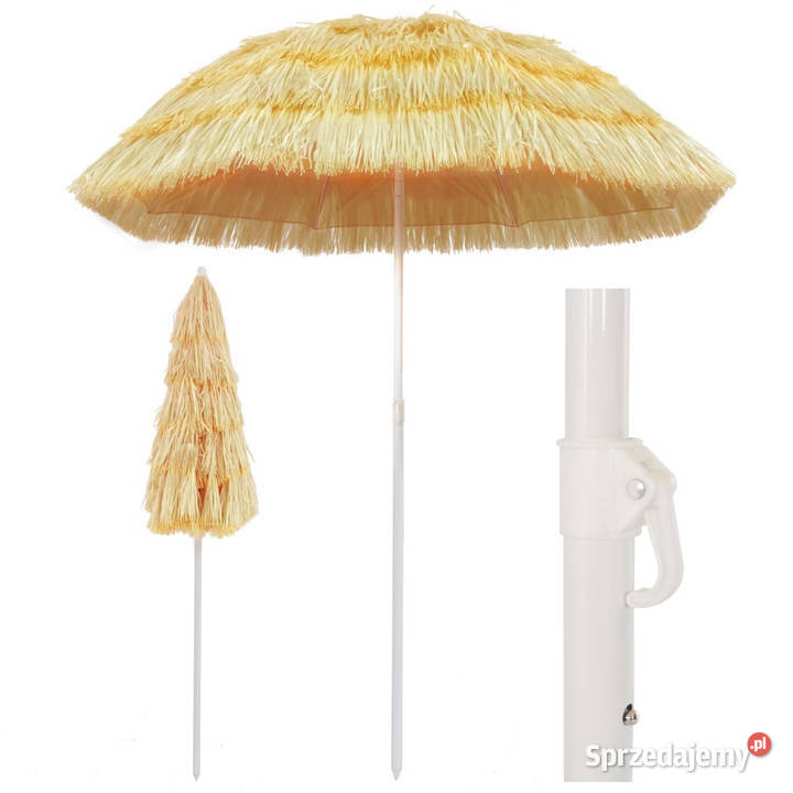 Parasol plażowy w stylu hawajskim naturalny 180 Pozostałe Warszawa