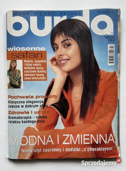 Burda 32004 moda wiosna safari wykroje retro Warszawa sprzedam
