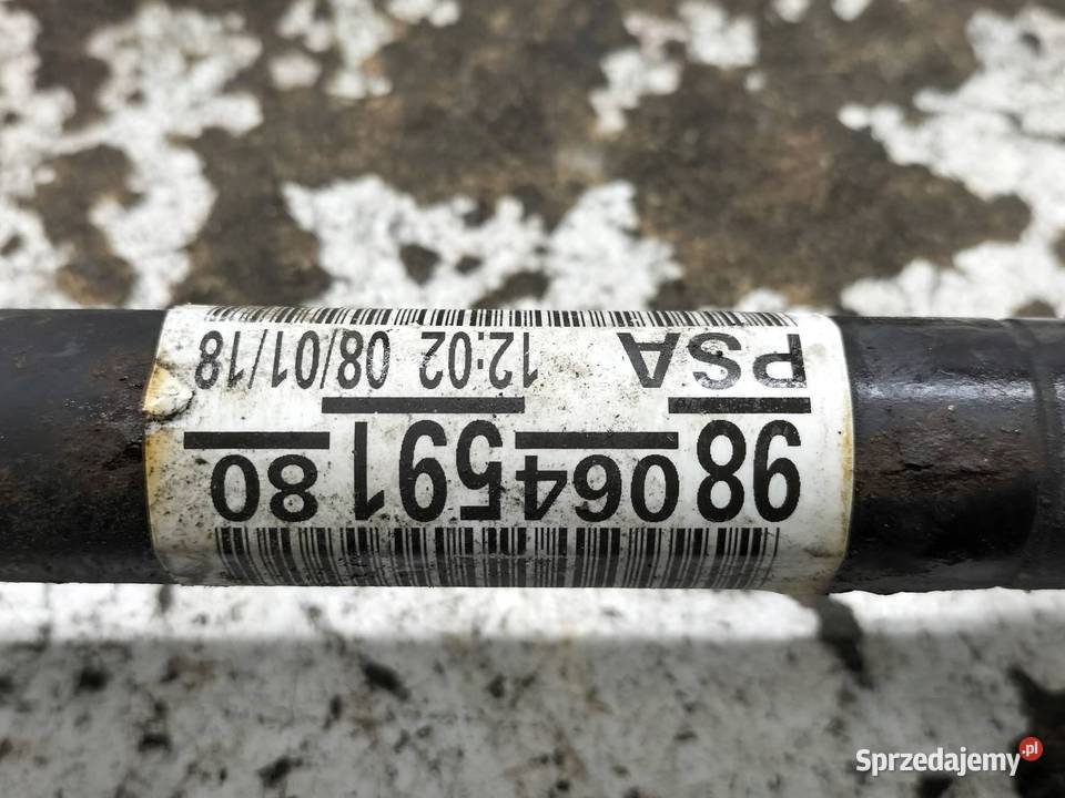 PÓŁOŚ LEWY PRZÓD 16 HDI 75 9806459180 Citroen C3