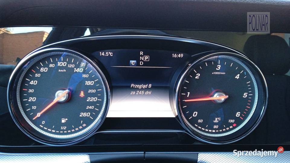 MercedesBenz E220d 195 Salon Polska Idealny elektrochrom. lusterko wst.
