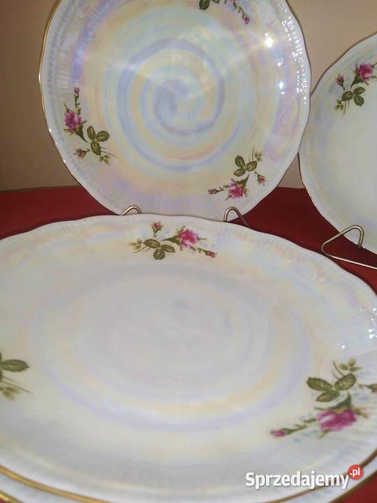 Komplet 6 Dużych Talerzy Fason Cora Trzy Róże Wałbrzych