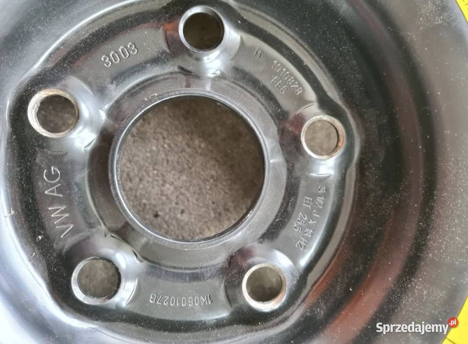 Koło dojazdowe R 18 zapasowe VW Golf Steklno
