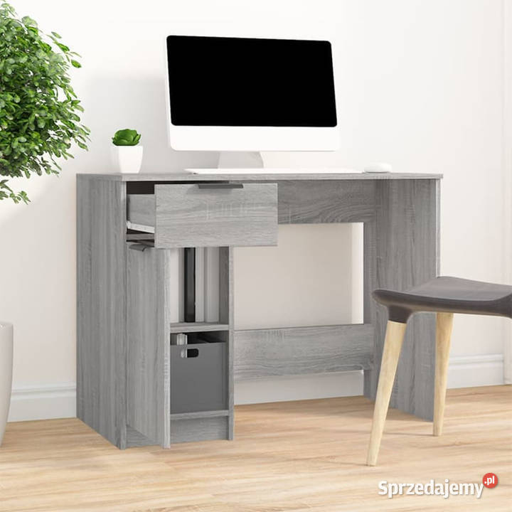 Biurko szary dąb sonoma 100x50x75 materiał mazowieckie Warszawa