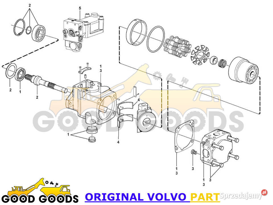 VOLVO POMPA HYDRAULICZNA P1 15043454 11173536 Władysławów