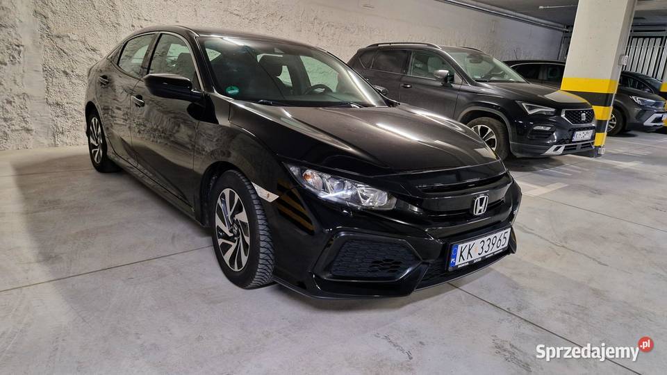 Honda Civic X ASO do 2025r Rej możliwa zamiana 1 czujnik zmierzchu małopolskie Kraków