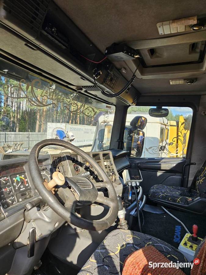 Pojazd zimowego utrzymania drog scania 124c Samochody ciężarowe lubelskie Łaziska