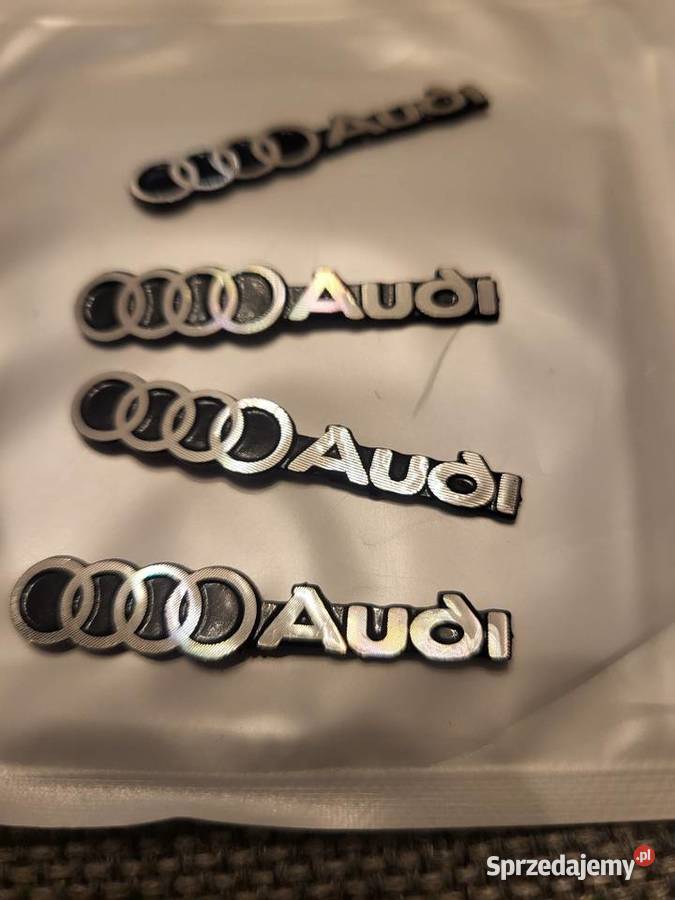 Audi znaczek Logoemblemat głośnika Nowy Metalowy Emblematy Gliwice sprzedam
