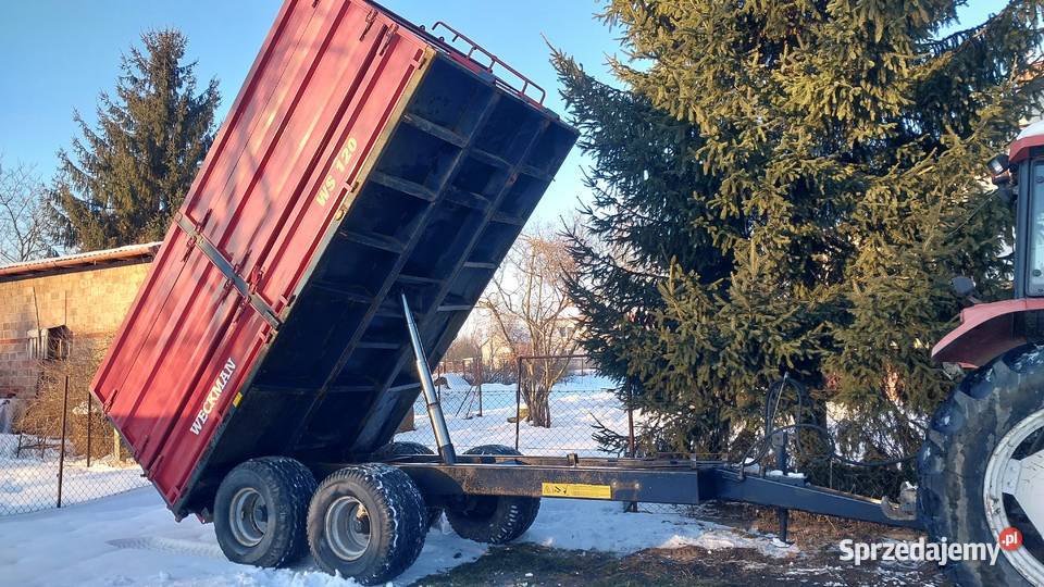 Przyczepa wywrotka Weckmann ws120 12t tandem nieuszkodzony Przyczepy rolnicze podkarpackie Łańcut