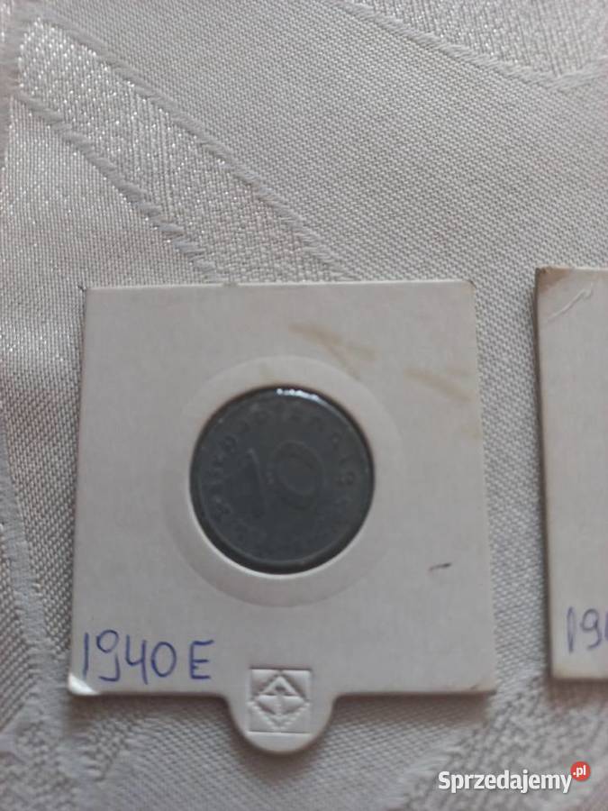 2 monety niemieckie 10 pfennig kujawsko-pomorskie Bydgoszcz