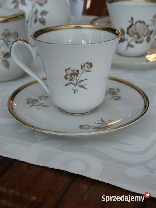 Porcelanowy serwis kawowy ALKA Kunst Alboth Porcelana i szkło