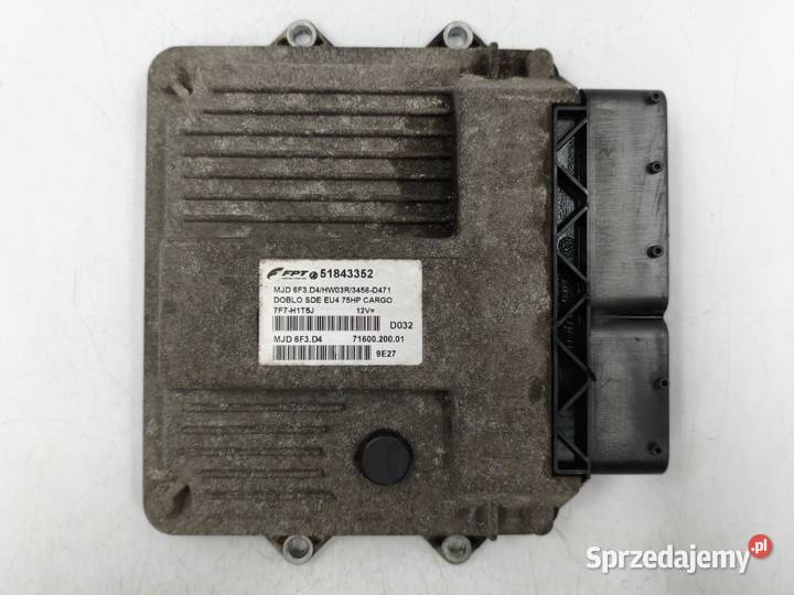 Sterownik Silnika Fiat Doblo 13 JTD 51843352 MJD Komputery Wyszków