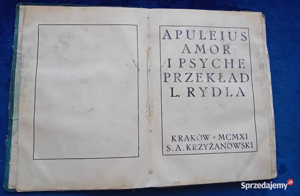 Apuleius Amor i Psyche Przekład L Rydla Kraków Koźminek
