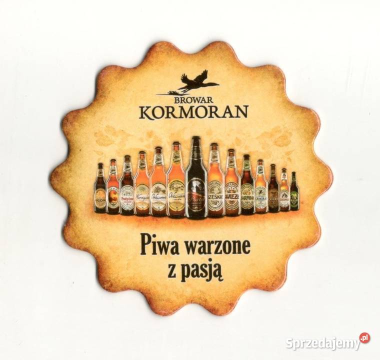 Kormoran podstawka do piwa 1 Birofilistyka śląskie Gliwice