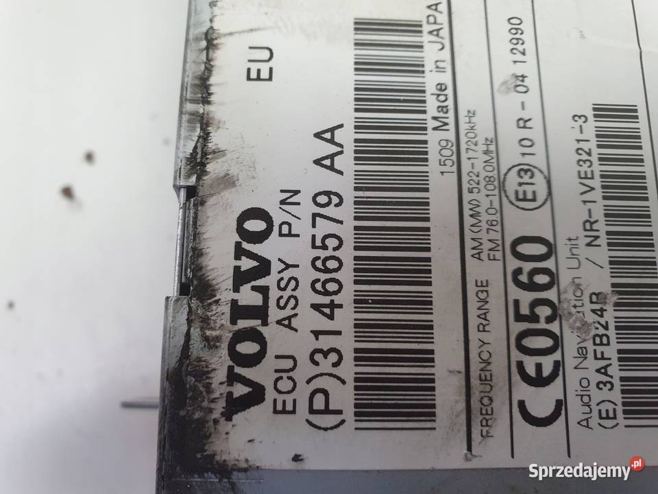 Volvo V40 II V60 S60 II CZYTNIK PŁYT CD radio osobowe Chełm