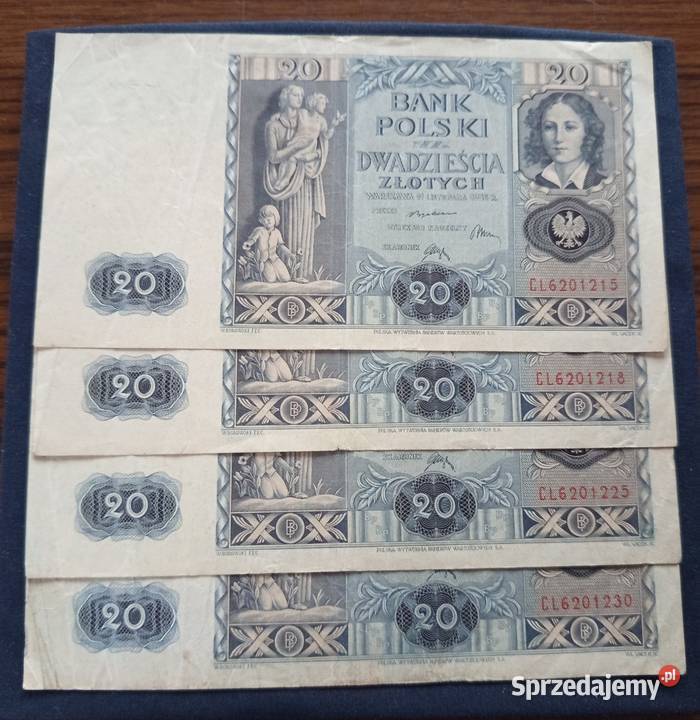 Banknoty 20 złotych Seria CL Kolekcje kujawsko-pomorskie Nakło nad Notecią