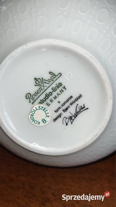 Wazon Rosenthal Seria Romanze Proj Bjrn Wiinblad Porcelana i szkło Gdańsk