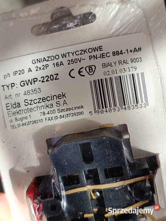 gniazdo wtyczkowe podwójne GWP220Z Poznań