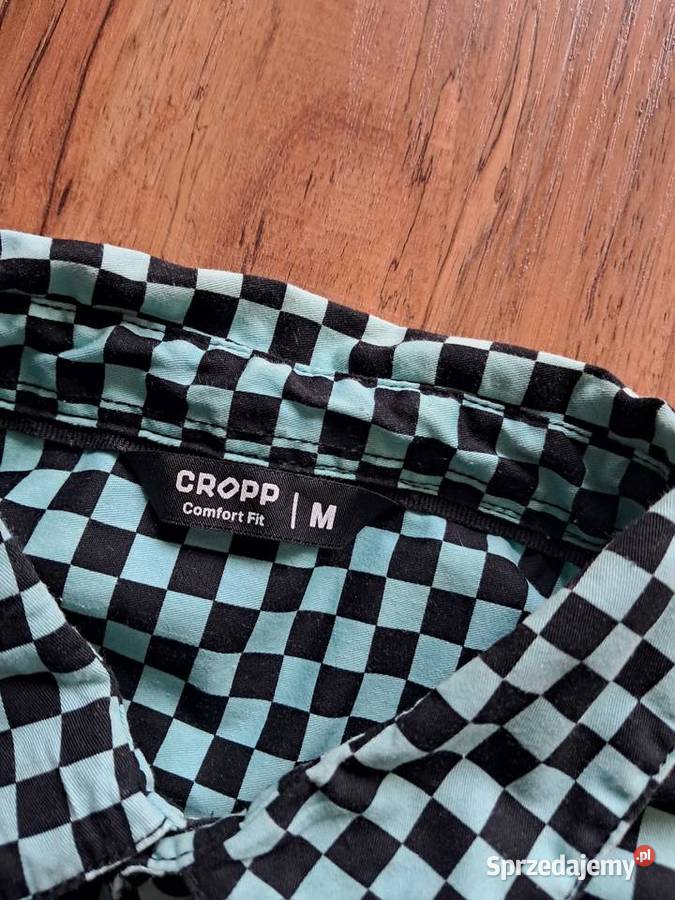 koszula croop w miętowoczarną kratkę w rozmiarze świętokrzyskie Sandomierz