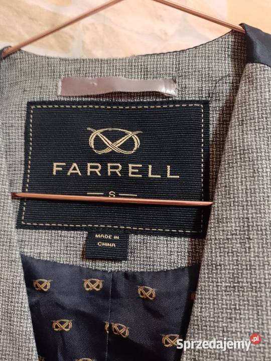 S Farrell Szaro granatowa biznesowa kamizelka Kraków