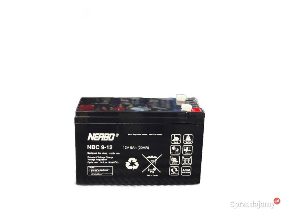 Akumulator NERBO 12V 9Ah L NBC 912 Jelcz-Laskowice