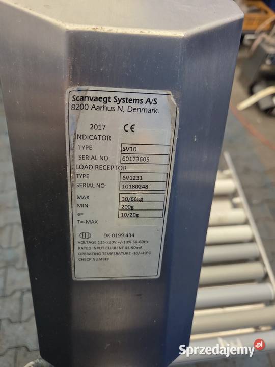SCANVAEGT SV10 SV1231 Przemysłowa waga rolkowa