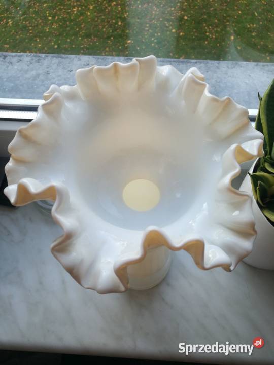 Wazon Falbanki Ludwig Fiedorowicz Porcelana i szkło Choszczno