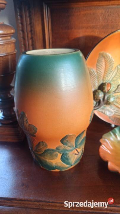 Wazon Liście Ipsen Denmark Porcelana i szkło